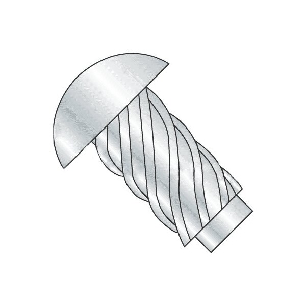 Newport Fasteners Self-Drilling Screw, #00 x 1/8 in, Zinc Plated Steel Domed Head Hammer Drive Drive, 10000 PK 637142 - main